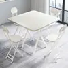 Mesa Quadrada Dobrável, Mesa de Jantar Simples para Uso Doméstico em Apartamentos Pequenos e Casas de Aluguel, Mesa Portátil para Uso Externo e Montagem de Barraca