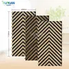Tiras de Madera Rejilla de Poliéster Paneles Absorbentes de Sonido Tablero de MDF con Forma Especial Pared de Fondo Sala de Exposiciones Materiales Decorativos de Protección Ambiental Paneles de Aislamiento Acústico