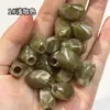 Cuentas irregulares de dos tonos vintage de 11x19 mm con agujero grande, cuentas de nube, cuentas de forma irregular, cuentas para manualidades, imitación de piedra, accesorios para bolsa
