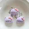 Lindos Conejitos de Dibujos Animados Accesorios de Resina Materiales para Pasadores DIY Parches de Resina Materiales para Parches de Ropa y Zapatos/Sombreros
