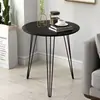 Balcón de Sala de Estar Mesa de Café Estilo Nórdico Moderno Mesa Redonda Pequeña Simple Moderna de Negociación Mesa Auxiliar de Sofá Mesa de Esquina Mesa de Noche
