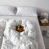 Artículo Único Sábana de jacquard de algodón puro Clase A, funda de edredón, funda de almohada para la temporada de regreso a clases, ropa de cama de algodón puro para dormitorio para cama doble de 1.5m/1.8m