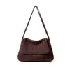 Bolso tote transfronterizo de estilo relajado, bolso cruzado de alta gama para mujer, gran capacidad, vintage, acabado mate, bolso tejido hecho a mano