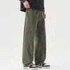 Calça Masculina Reta Nova Outono/Inverno 2026 de Algodão Elástico Respirável, Solta, Confortável, Versátil, Casual, Moderna, Estilo Americano