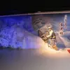Projetor Interativo Holográfico 3D Ar Montanha de Neve Escalada Parede Imersiva Projeção Interativa Hall de Exposição Equipamento Tema Vermelho