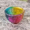 Cristal Baifu enfeites cilindro colorido arroz cilindro de água cornucópia cofrinho decoração de casa pequeno lingote artesanato atacado