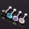 Arete de acero 316 con temperamento transfronterizo, estrella, bola redonda, circonita, clavo para cartílago auricular, forma de corazón, moda, clavo para cartílago auricular, outlet de fábrica