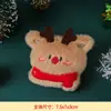 Serie Navideña Lindos Colgantes de Peluche Muñecos Broche de Peluche Anillo a Presión Decoración de Ambiente Escena Regalo