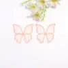 Direto da fábrica grande malha bordado de seda dourada borboleta diy materiais feitos à mão acessórios decorativos para roupas adesivos de tecido de borboleta