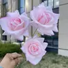 3 Rosas Grandes da Elsa, Flores Artificiais, Rosas Falsas para Casamento e Decoração de Casa, Atacado