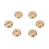 Aço Inoxidável Banho de Ouro Pulseira com Furo Passante Contas de Disco Voador Contas Planas Acessórios de Joias Contas para Pulseira Colar Joias