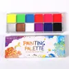 Tinta a Óleo Fluorescente de 12 Cores Profissional Maquiagem de Cosplay Pintura Corporal Natal Halloween Pintura Facial à Prova d'Água Item Mais Vendido