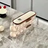 Caixa de Armazenamento de Ovos para Geladeira, Grau Alimentício, Porta-Ovos Inclinado Multicamadas para Cozinha com Porta Lateral