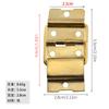 Bisagra dividida n.° 1-5, accesorios de hardware para caja de madera antigua retro, bisagra de hierro, bisagra para joyero