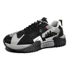 Zapatos Deportivos Casuales Vintage de Bloques de Color de Moda para Hombre, Malla Transpirable de Suela Gruesa Resistente al Desgaste Antideslizante