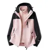Nueva Chaqueta de Invierno para Hombre con Capa Interior Cálida, Conjunto de Dos Piezas para Parejas, Casual para Exteriores Senderismo Tres en Uno
