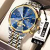 Poedagar/Marca Suiza 939 Reloj Multifuncional de Moda para Hombre Impermeable Luminoso de Cuarzo