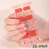 Pegatinas para Uñas Estilo Chino Transfronterizas Película de Esmalte Impermeable Despertar del León Gato de la Fortuna Dibujos Animados Brillantes Pegatinas para Uñas sin Hornear Juego Completo