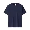 Camiseta de algodón puro de manga corta para verano para hombre, transpirable y de corte holgado, camiseta de cuello redondo para jóvenes y adultos de mediana edad, top versátil y moderno de color liso
