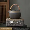 Conjunto de Chá Rústico de Cerâmica para Venda por Atacado com Fogão Elétrico de Cerâmica, Aparelho Vintage Doméstico para Preparo de Chá em Cerâmica