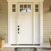 Tapete de Piso de Azulejo Floral Retrô Estilo Americano Transfronteiriço para Entrada, Resistente a Manchas e Fácil de Manter, Tapete de Entrada de Veludo Cristal Doméstico