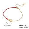 Colgante de acero de titanio de doce constelaciones pulsera de cuerda de cera de constelaciones pulsera de pareja regalo de cumpleaños pulsera de metal de acero inoxidable