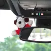 Lindo Perro Reparación Adornos Espejo Retrovisor Muñeca Acostada Decoración Coche Pantalla de Control Central Muñeca para Coche Adornos Interiores para Coche Mujeres