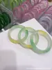 Pulsera de Piedra Ojo de Gato, Pulsera de Ojo de Gato de Alta Gama para Mujer en Color Macarrón, Joyería de Vidrio Degradado Estilo Xiaohongshu al por Mayor