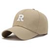 Gorra de Béisbol para Hombre para Primavera y Otoño, Estilo Coreano con Letras, Circunferencia de Cabeza Grande, Visera Rígida, Protección Solar de Otoño, Sombrilla, Gorra Pico de Pato, Gorra de Béisbol con Letras