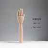 Soporte de Exhibición de Anillos Modelo de Mano de Madera Maciza, Modelo de Articulación de Mano Falsa, Maniquí de Dedo, Accesorio de Mano, Soporte de Exhibición de Guantes