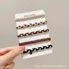 Cuerda Negra Simple para el Cabello, Gama Alta, Goma Elástica de Alta Elasticidad, Goma para el Cabello, Sin Marca, Sin Daño al Cabello, Goma para el Cabello, Accesorio Versátil para el Cabello para la Vida Diaria de las Mujeres