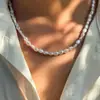 Collar de perlas con forma barroca para hombre, superventas transfronterizo de Amazon, moda simple, estilo Ins, venta al por mayor