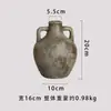 Vaso Cerâmico Japonês Retrô Manuscrito Ornaments Decorações para Sala de Estar, Casa de Hóspedes, Entrada Ornamentos de Mesa com Vento Antigo e Silencioso