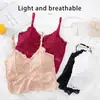 Beleza transfronteiriça respirável nas costas alça de ombro ajustável sutiã plus size feminino peito envolto Roupas íntimas esportivas de comércio exterior top tubo de renda acolchoado