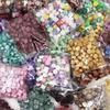 Selo de lacre de cera com grão de cera mista de 41 cores para carimbo de tinta lacre de cera octogonal cera de lacre com grão atacado 100 peças