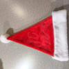 Gorro Navideño Corto de Felpa con Añadido de Forro Polar y Grosor, Decoraciones Navideñas para Adultos y Niños, Felpa Larga y Felpa Corta, Rojo