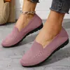Zapatos de Tela Grandes de Pekín Antiguo para Mujer Nuevos Primavera y Verano Transpirables Zapatos de Malla Tejida con Mosca de Boca Baja Transpirables Antideslizantes Zapatos para Madres Ancianas
