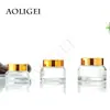 Botella de crema de hombro oblicuo transparente al por mayor de fábrica 15g 30g50g botellas de cosméticos se puede imprimir LOGOTIPO