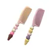 Lindo peine de helado para uso doméstico, adecuado para estudiantes y niños, peine alisador de cabello, peine para peinar el cabello, regalo, peine alisador portátil y seguro