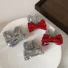 Accesorios para el Cabello de Niña con Lentejuelas Rojas, Orejas de Conejo y Moño, Pasador de Corona de Princesa, Pasador para Bebé Niña Linda, Tocado