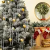 Decorações de Árvore de Natal Coloridas a Laser Transfronteiriças 3000 Fio de Metal Prateado Suprimentos para Festas e Feriados