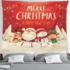 Tecido de fundo para tapeçaria de Natal, desenho animado do Papai Noel, tecido para decoração de casa, tecido para pendurar na cabeceira da cama, tecido de fundo para parede transfronteiriço