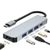Estación de Expansión Multifuncional Type-C Hub Convertidor USB 3.0 Hub Universal para Teléfonos Móviles y Laptops Personalización Transfronteriza