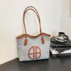 Bolso Tote de Hombro Cruzado Grande de Capacidad 2026 Nuevo de Moda Personalizado Elegante con Letras Europeas y Americanas para Mujer
