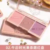PIPL Rubor Naked Maquillaje Natural Mate Naranja Té con Leche Rouge Duradero Paridad Estudiante Placa de Rubor Tricolor
