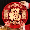 Entrada de Puerta Decorativa Carácter de Bendición de Año Nuevo Pegatinas Festivas para Uso en Interiores y Exteriores Carácter de Bendición de Puerta para el Año Nuevo 2026