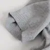 M Estilo Europeu e Americano Transfronteiriço 2026 Nova Moda Elegante Amazon Atacado de Roupas Femininas Gola Reversível Cor Sólida Suéter Malha