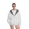 Sudadera con capucha y cremallera estilo americano con estampado de leopardo para cruzar la frontera, chaqueta personalizada para hombre y mujer, otoño e invierno, holgada, moderna, deportiva