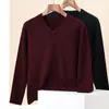 Suéter de Lã Hengyuanxiang Masculino 2025 Outono e Inverno Nova Moda Suéter Jacquard Gola V Masculino Suéter Alto-Baixo Tendência