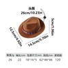 Nuevo Estilo Transfronterizo Estilo Étnico Occidental Sombrero Jacquard Decorativo para Mascotas Sombrero de Vaquero Sombrero de Caballero para Gato y Perro Sombrero de Ala Ancha